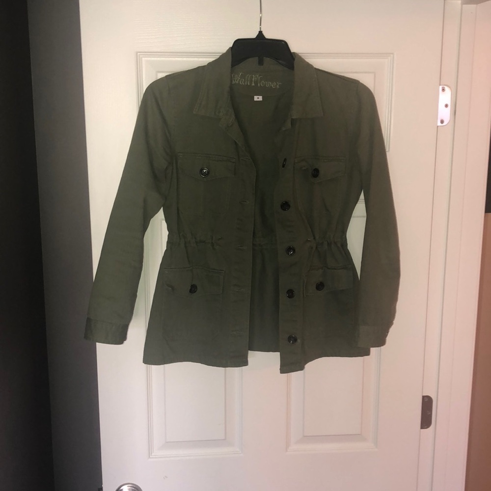 Olive green army jacket